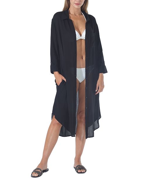 Raviya Women's Shirtdress Cover-Up Women's Fashion Shoes & Accessories