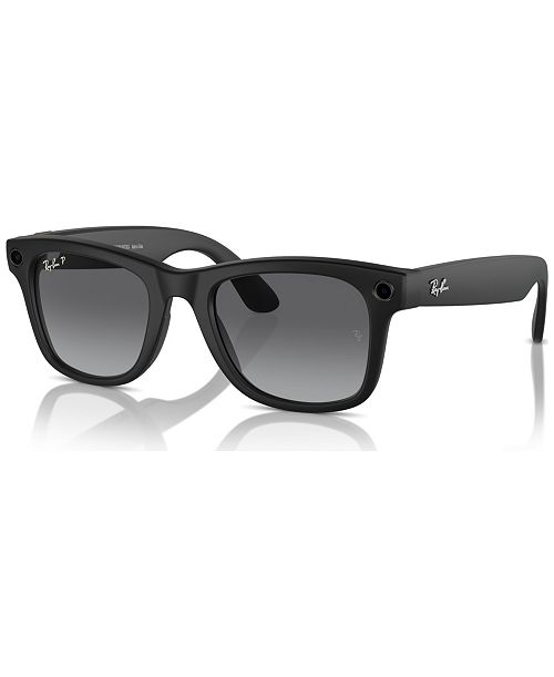 Ray-Ban Meta Wayfarer Unisex Polarized Gradient AI Sunglasses RW4006 Women's Fashion Shoes & Accessories