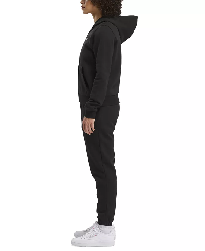 Reebok Women's Identity Small Logo Full Zip Hoodie Women's Fashion Shoes & Accessories