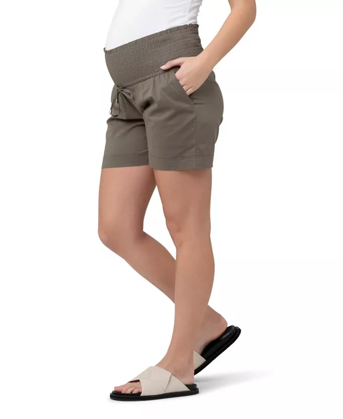 Ripe Maternity Maternity Philly Cotton Shorts Women's Fashion Shoes & Accessories