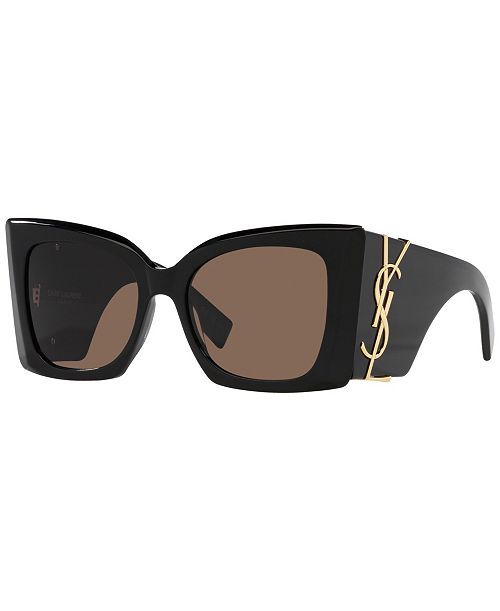 Saint Laurent Women's Blaze Sunglasses SL M119 Women's Fashion Shoes & Accessories