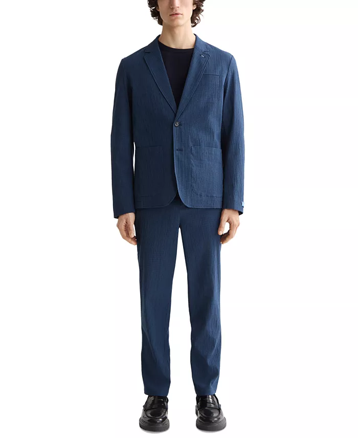 SCOTCH & SODA Men's Relaxed Fit Unconstructed Seersucker Blazer Men's Fashion & Accessories