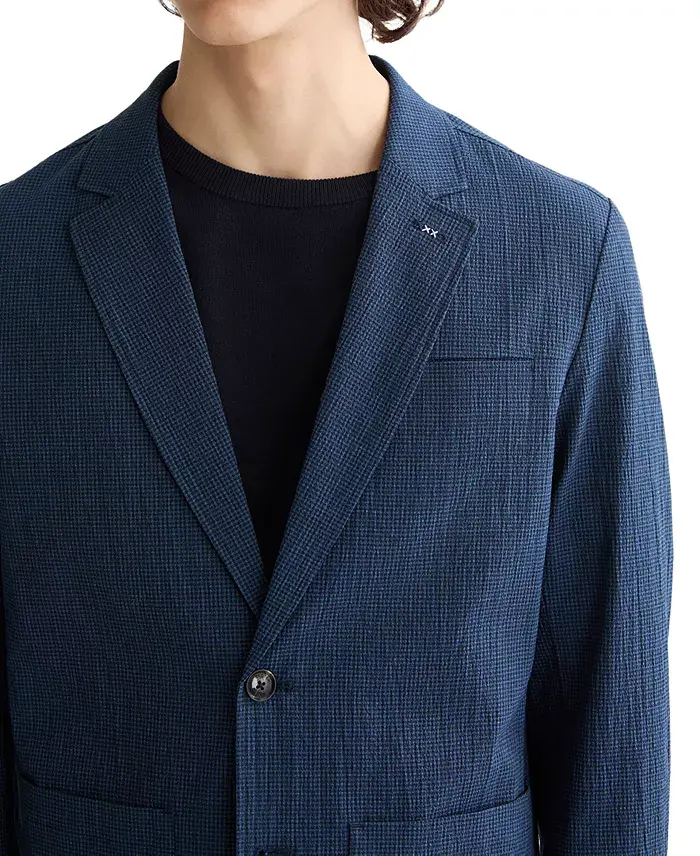 SCOTCH & SODA Men's Relaxed Fit Unconstructed Seersucker Blazer Men's Fashion & Accessories
