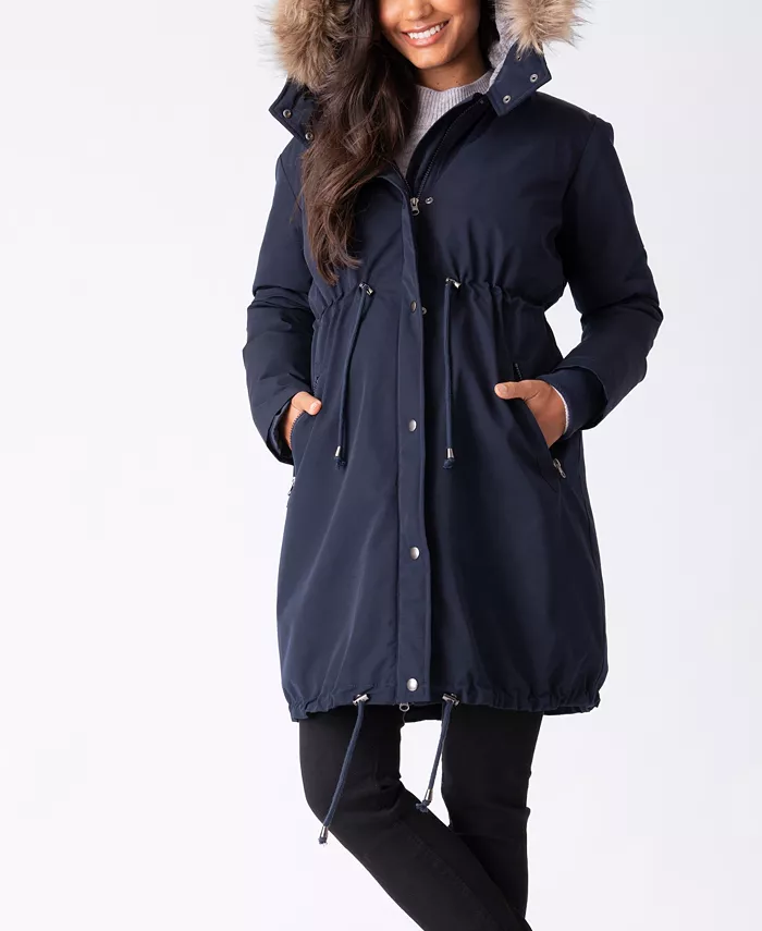 Seraphine Women's 3 In 1 Winter Maternity Jacket Women's Fashion Shoes & Accessories