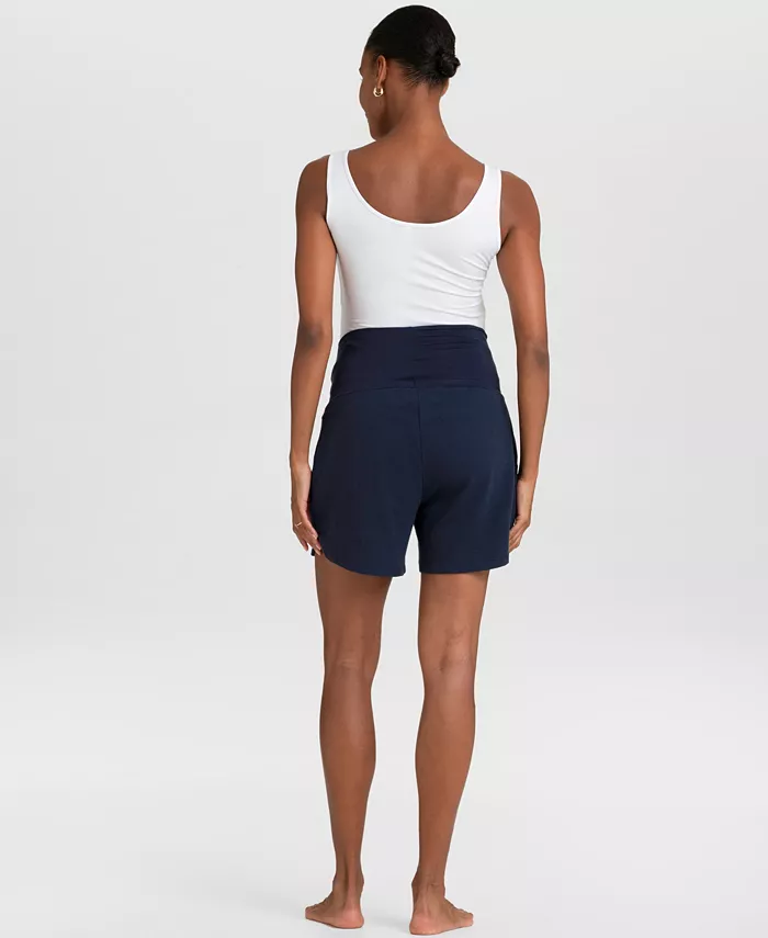 Seraphine Women's Essential Jersey High Waist Maternity Shorts Set Of 2 Women's Fashion Shoes & Accessories