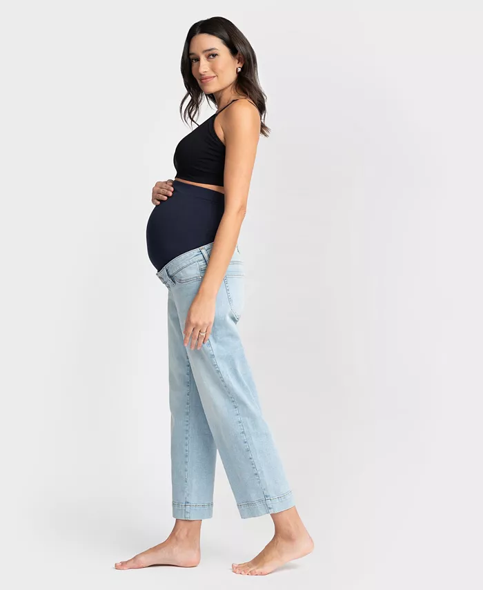 Seraphine Women's Maternity Cropped Jeans Women's Fashion Shoes & Accessories