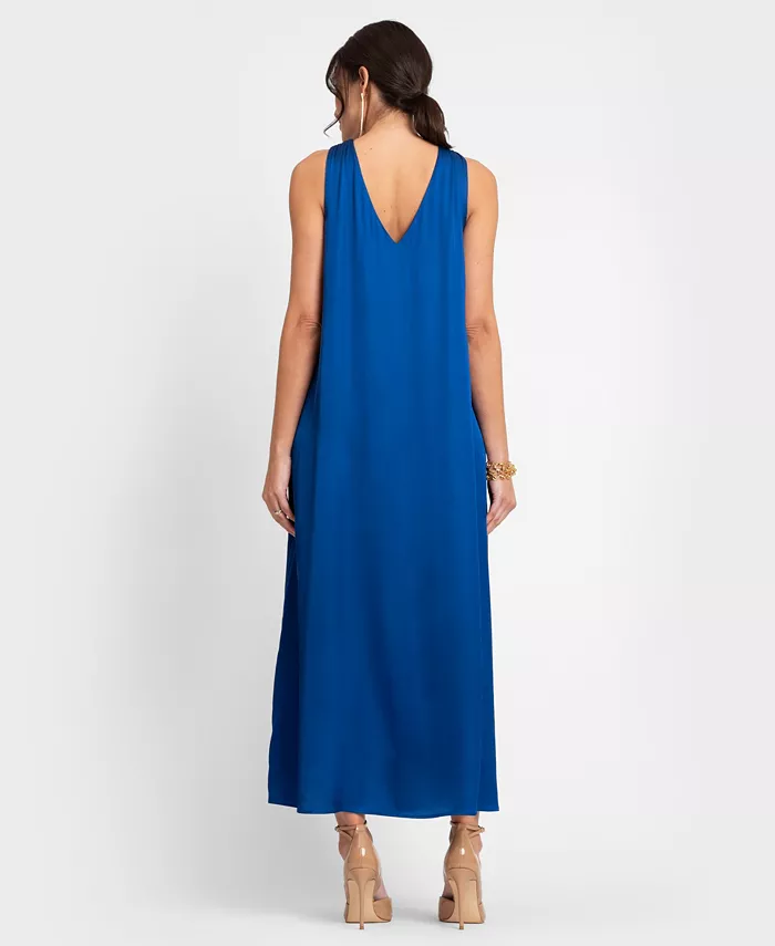 Seraphine Women's Maternity Reversible Halter A Line Dress Women's Fashion Shoes & Accessories