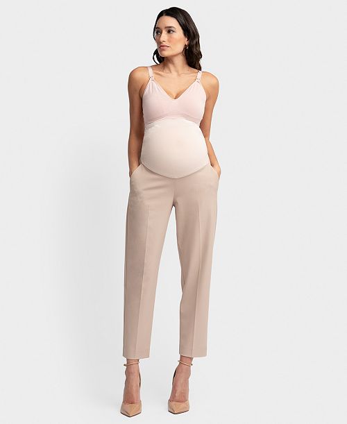 Seraphine Women's Maternity Tapered Pants Women's Fashion Shoes & Accessories