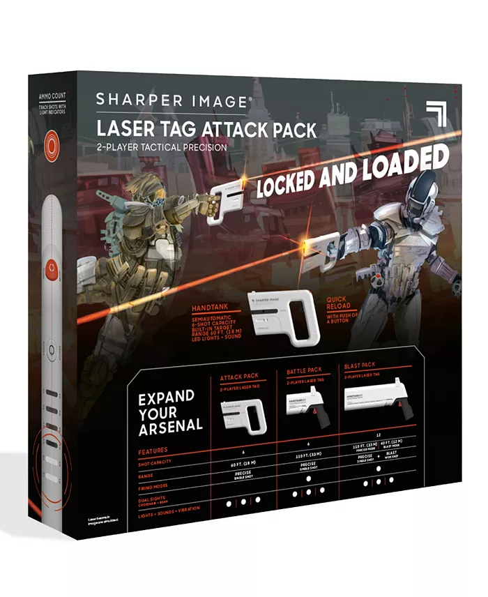 Sharper Image 2 Player Laser Tag Attack Pack Set 2 Piece All Toys