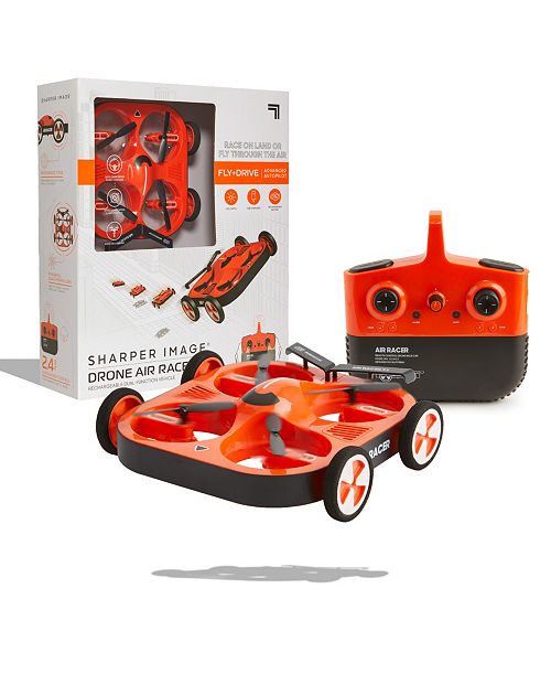 Sharper Image Toy RC Drone Air Racer Dual Function Vehicle Set 7 Piece All Toys