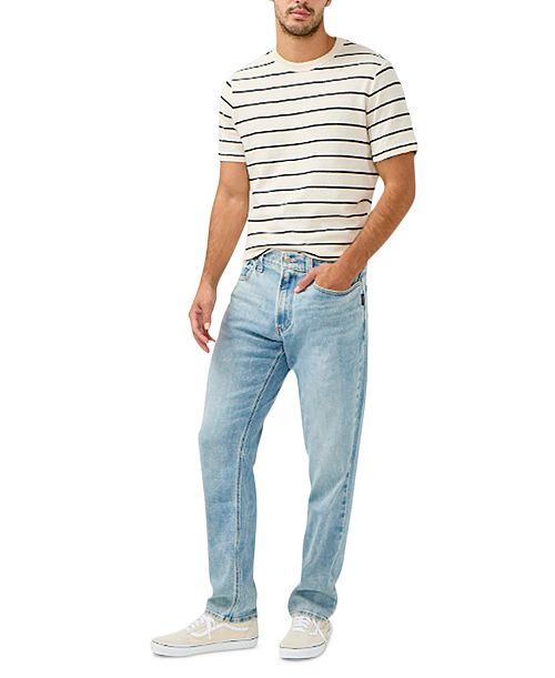 Silver Jeans Co. Eddie Classic Athletic Fit Tapered Leg Jeans Men's Fashion & Accessories