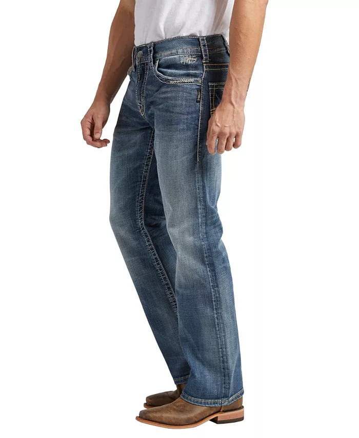 Silver Jeans Co. Men's Zac Relaxed Fit Straight Jeans Men's Fashion & Accessories