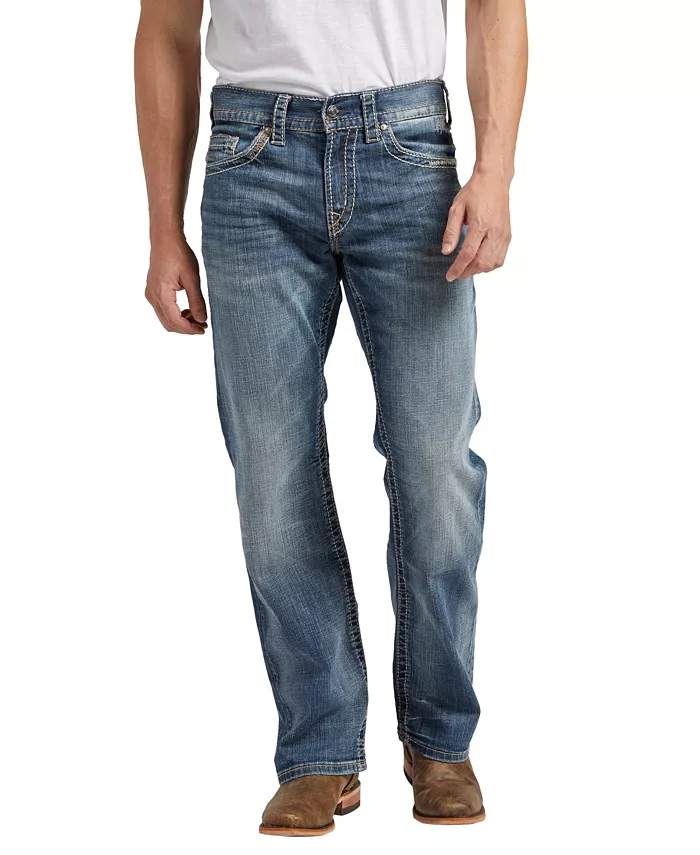 Silver Jeans Co. Men's Zac Relaxed Fit Straight Jeans Men's Fashion & Accessories