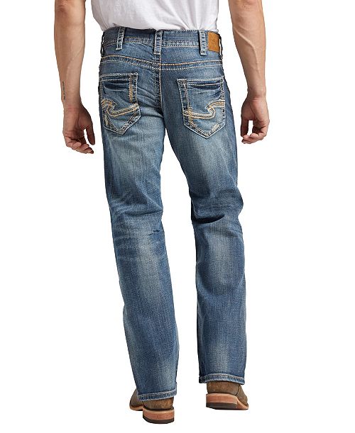 Silver Jeans Co. Men's Zac Relaxed Fit Straight Jeans Men's Fashion & Accessories