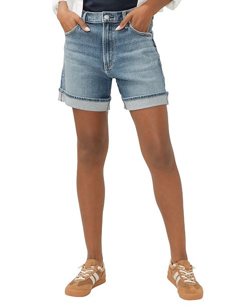 Silver Jeans Co. Women's Be Easy High-Rise Shorts Juniors'
