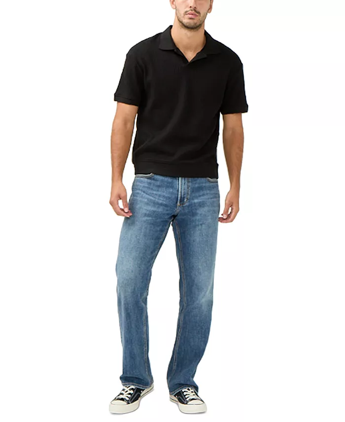 Silver Jeans Co. Zac Relaxed Fit Straight Leg Jeans Men's Fashion & Accessories