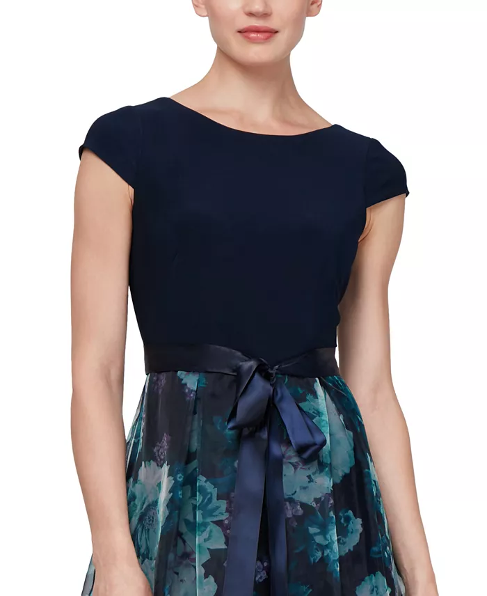 SL Fashions Floral-Organza Gown Women's Fashion Shoes & Accessories