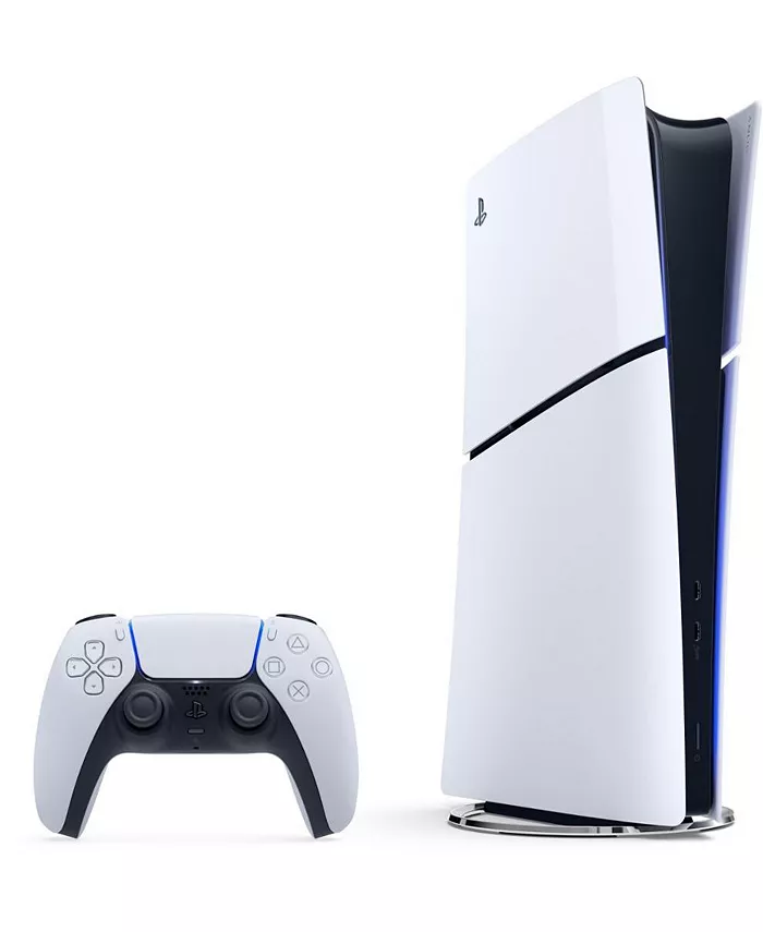 Sony PlayStation 5 Slim Console Digital Edition - White Bundle With Accessories Electronics