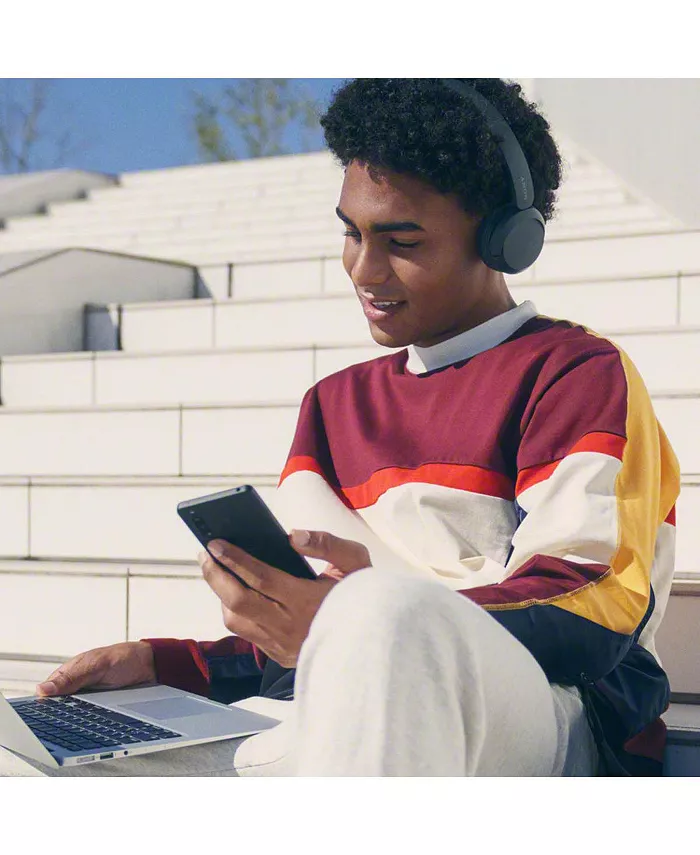Sony WHCH520/B Wireless Over-Ear Headphones With 360 Reality Audio Siri/Google Assistant Compatible & Built-In Microphone Electronics