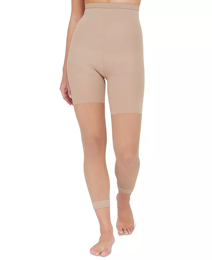 SPANX Women's Super Footless Tummy Control Power Capri Also Available In Extended Sizes Women's Fashion Shoes & Accessories