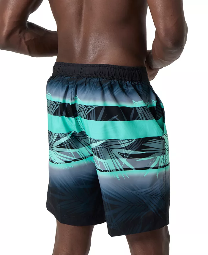 Speedo Men's Bondi Basin Palm Print Drawstring 9" Boardshorts Men's Fashion & Accessories