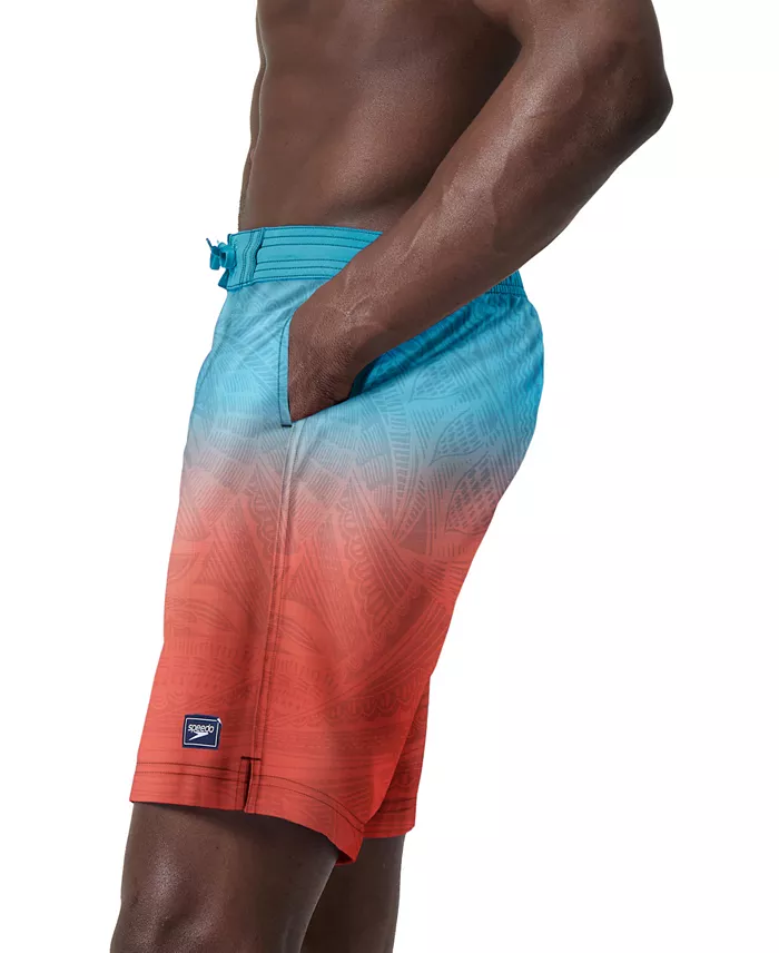 Speedo Men's Island Flow Bondi Basin Ombre Drawstring 9" Boardshorts Men's Fashion & Accessories