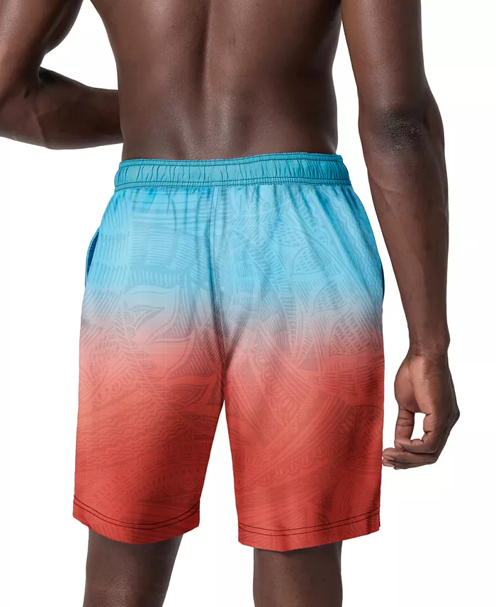 Speedo Men's Island Flow Bondi Basin Ombre Drawstring 9" Boardshorts Men's Fashion & Accessories