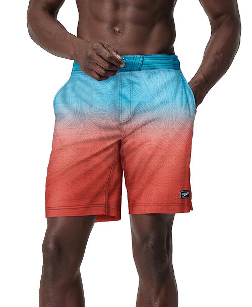 Speedo Men's Island Flow Bondi Basin Ombre Drawstring 9" Boardshorts Men's Fashion & Accessories