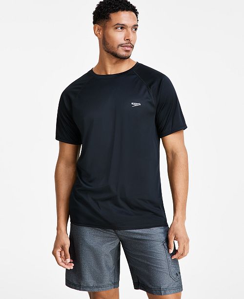 Speedo Men's Quick-Dry UPF 50+ Rash Guard Men's Fashion & Accessories