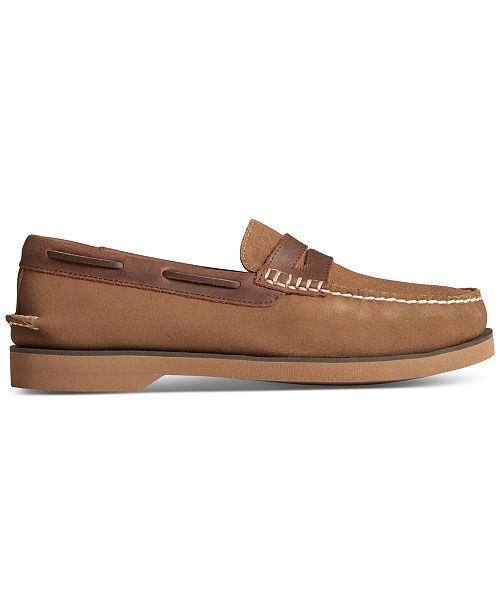 Sperry Men's Authentic Original Penny Double Sole Suede Loafer Men's Shoes