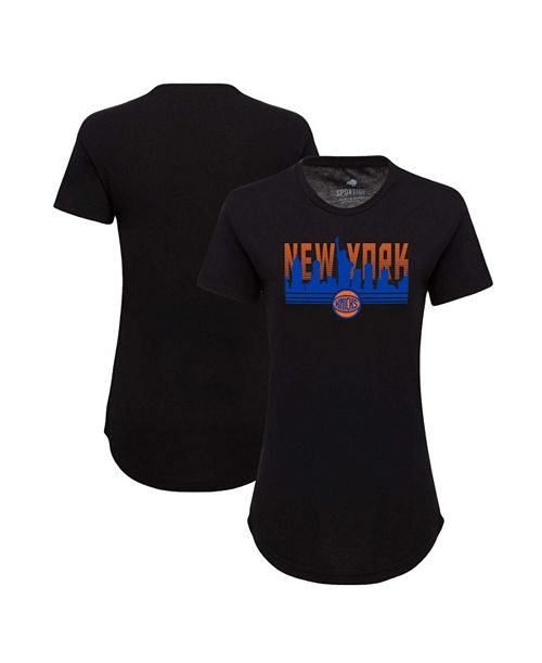 Sportiqe Women's New York Knicks Phoebe Super Soft Tri-Blend T-Shirt Sports Fan Shop