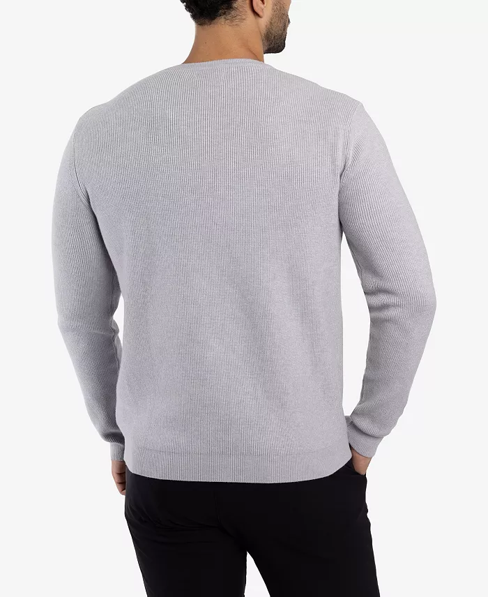 SPRING + MERCER Men's Ribbed Crew Neck Sweater Men's Fashion & Accessories