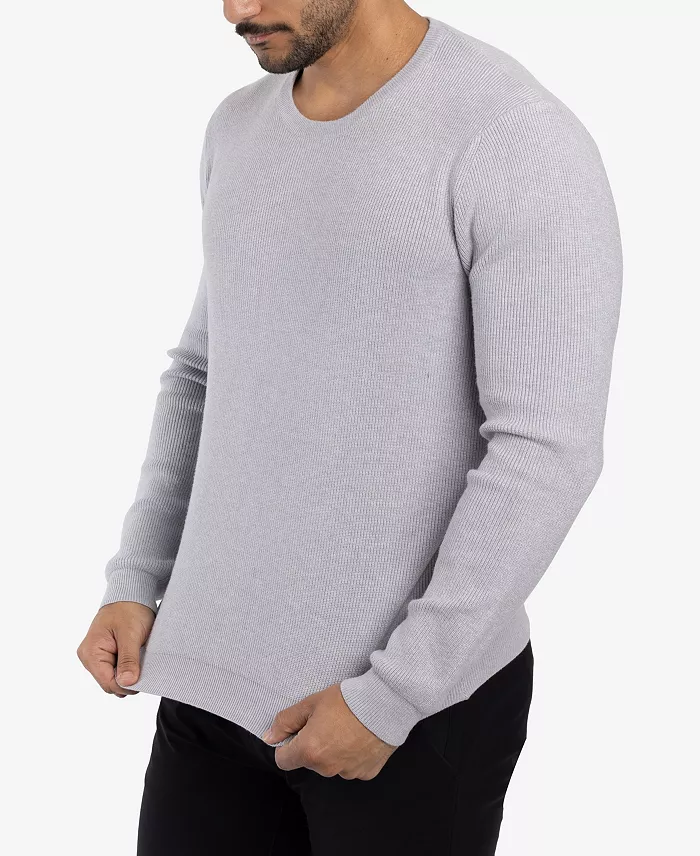 SPRING + MERCER Men's Ribbed Crew Neck Sweater Men's Fashion & Accessories