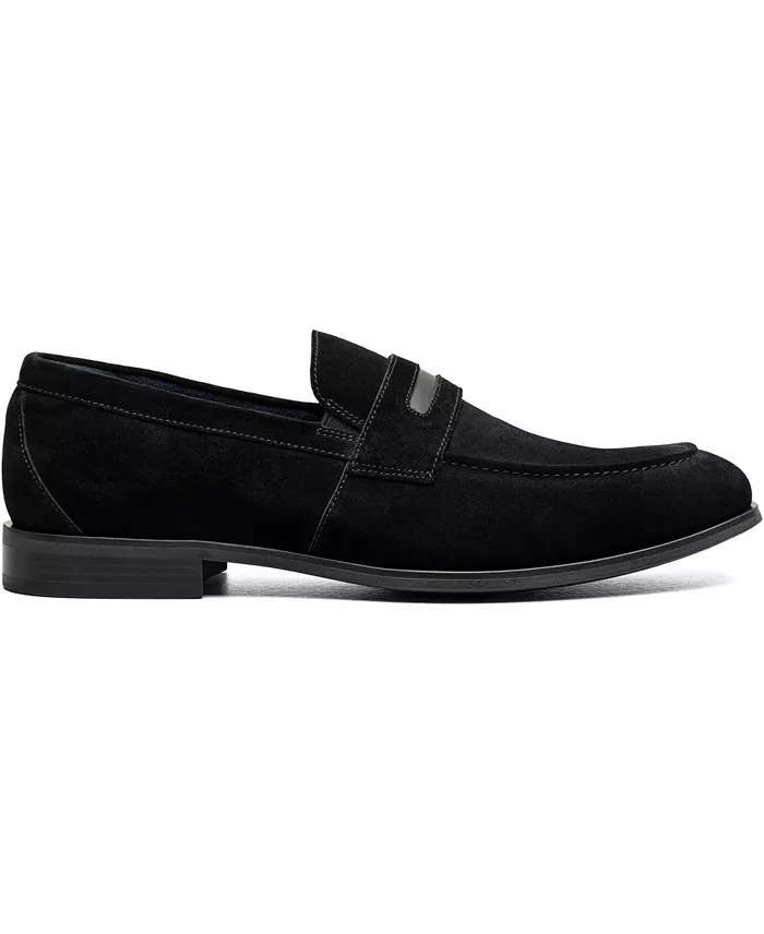 Stacy Adams Men's Burke Moc Toe Saddle Slip On Shoes Men's Shoes