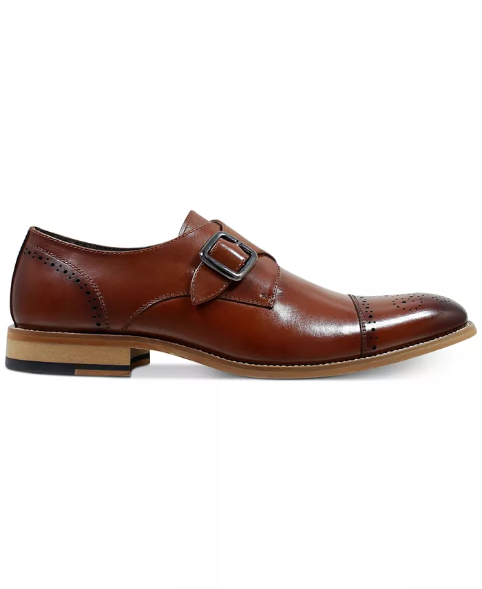 Stacy Adams Men's Duncan Cap-Toe Single Monk Strap Shoes Created For Macy's Men's Shoes