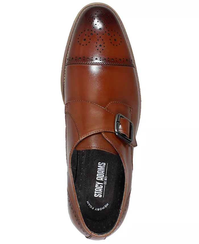 Stacy Adams Men's Duncan Cap-Toe Single Monk Strap Shoes Created For Macy's Men's Shoes