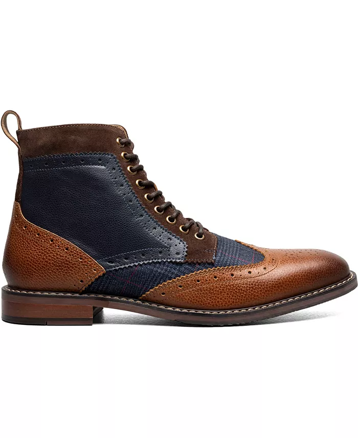 Stacy Adams Men's Finnegan Wingtip Lace Up Boots Men's Shoes