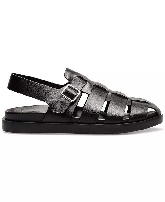 Stacy Adams Men's Montego Slingback Faux-Leather Buckle Sandals Men's Shoes