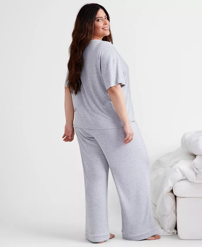 State Of Day Ribbed-Knit Pajama Set XS-3X Created For Macy's Women's Fashion Shoes & Accessories