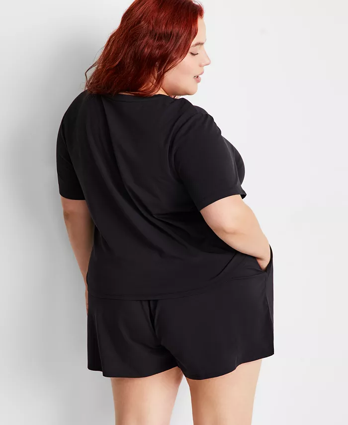 State Of Day Women's Short-Sleeve Boxer Pajama Set XS-3X Exclusively At Macy's Women's Fashion Shoes & Accessories