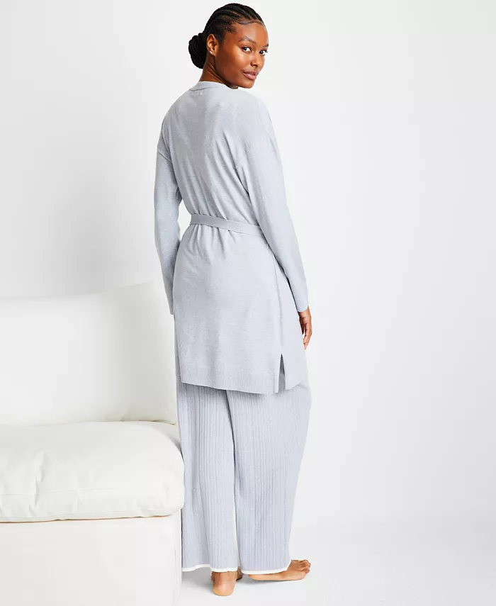 State Of Day Women's Sweater Knit Duster Robe Exclusively At Macy's Women's Fashion Shoes & Accessories