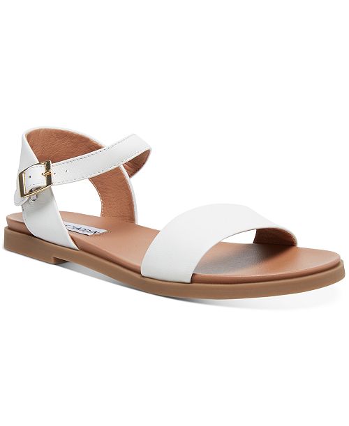 Steve Madden Dina Flat Sandals Women's Fashion Shoes & Accessories