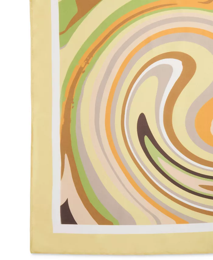 Steve Madden Swirl Away Satin Square Scarf Women's Fashion Shoes & Accessories