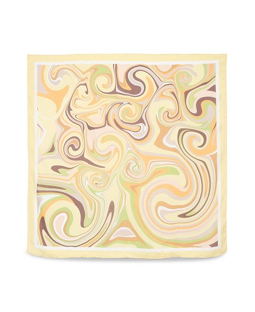 Steve Madden Swirl Away Satin Square Scarf Women's Fashion Shoes & Accessories