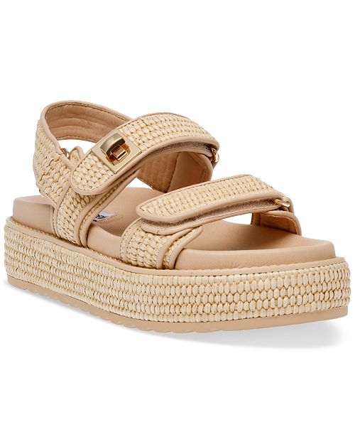 Steve Madden Women's Bigmona Platform Footbed Sandals Women's Fashion Shoes & Accessories