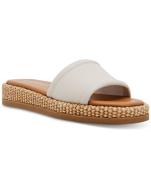 Steve Madden Women's Boardwalk Espadrille Slide Sandals Women's Fashion Shoes & Accessories
