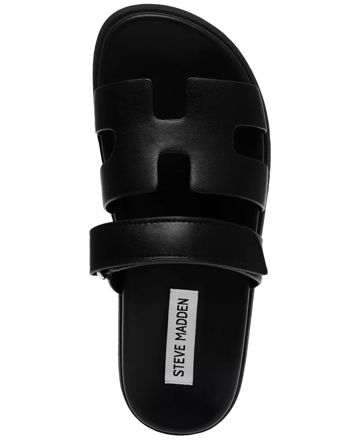 Steve Madden Women's Mayven Footbed Slide Sandals Women's Fashion Shoes & Accessories