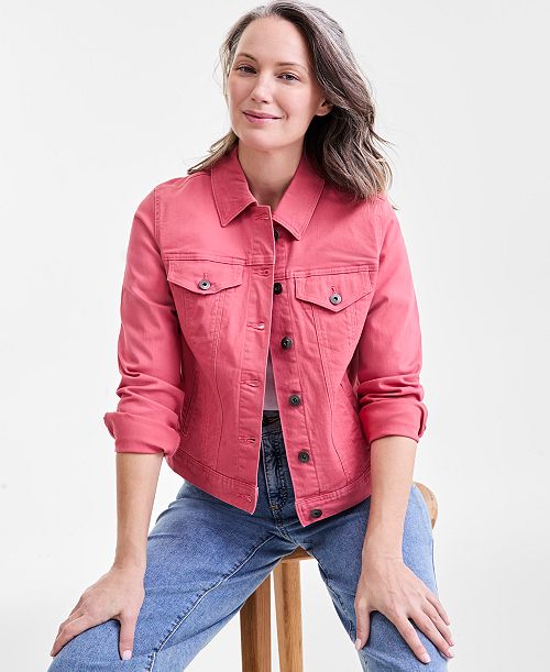 Style & Co Petite Classic Denim Jacket Created for Macy's Petites
