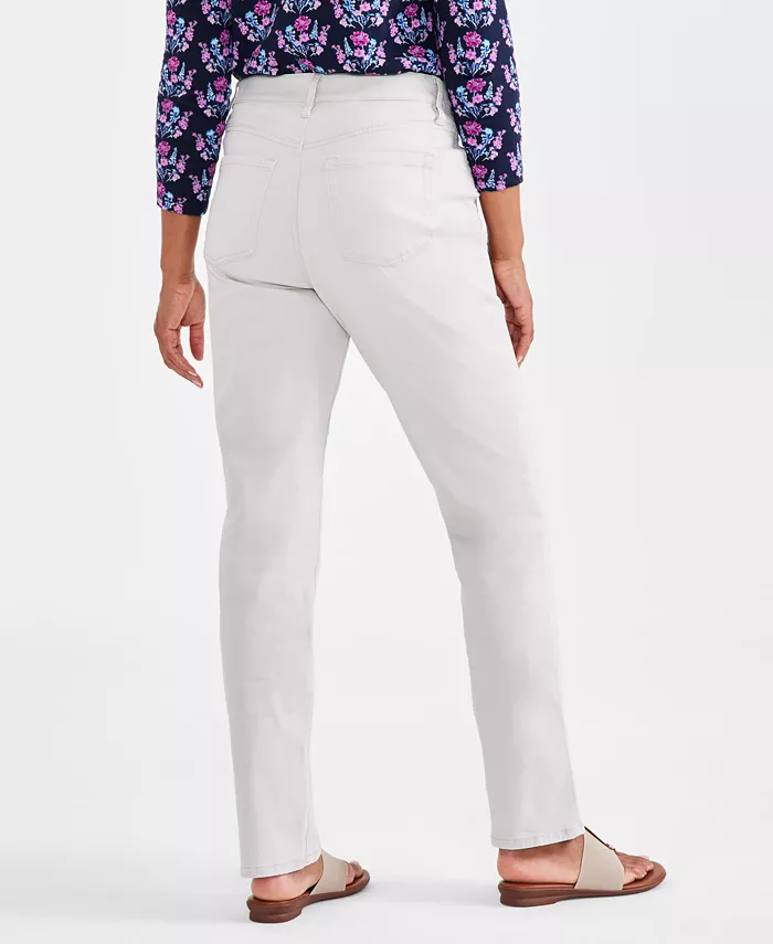 Style & Co Petite High Rise Natural Straight-Leg Jeans Created For Macy's Women's Fashion Shoes & Accessories