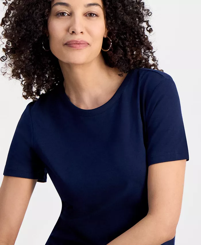 Style & Co Petite T-Shirt Midi Dress Exclusively At Macy's Women's Fashion Shoes & Accessories